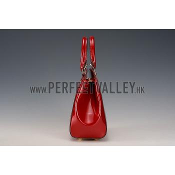 Louis Vuitton Brea Monogram Vernis PM Bag Red