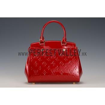 Louis Vuitton Brea Monogram Vernis PM Bag Red