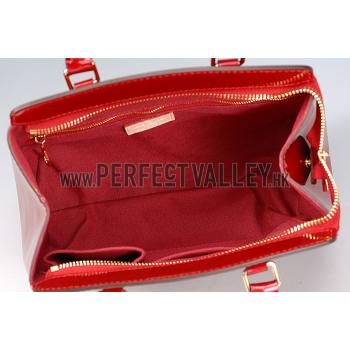 Louis Vuitton Brea Monogram Vernis PM Bag Red