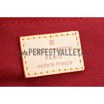 Louis Vuitton Brea Monogram Vernis PM Bag Red