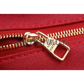 Louis Vuitton Brea Monogram Vernis PM Bag Red