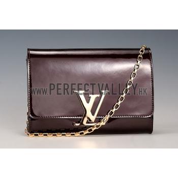 Louis Vuitton Chain Louise Patent Leather Amarante Replica