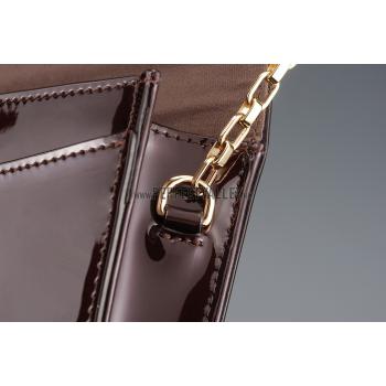 Louis Vuitton Chain Louise Patent Leather Amarante Replica