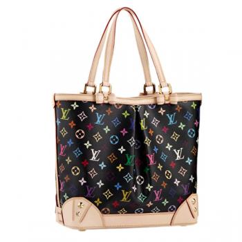 Louis Vuitton Monogram Multicolore M93213 Black Large Ladies Bag