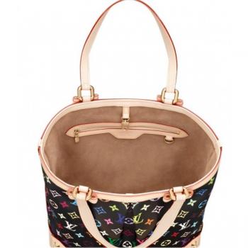 Louis Vuitton Monogram Multicolore M93213 Black Large Ladies Bag