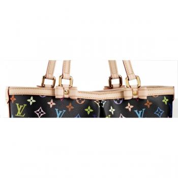 Louis Vuitton Monogram Multicolore M93213 Black Large Ladies Bag