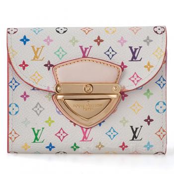 Louis Vuitton Monogram Multicolore M60281 Canvas Small Ladies Wallet