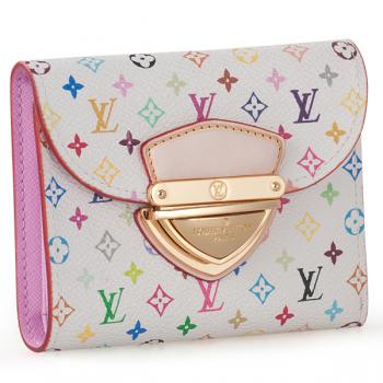 Louis Vuitton Monogram Multicolore M60281 Canvas Small Ladies Wallet