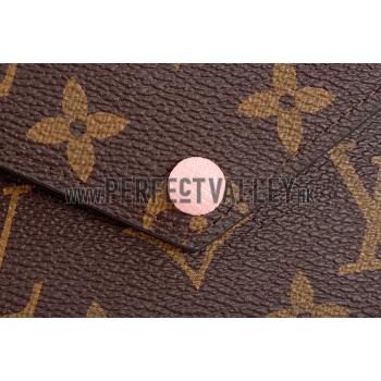 Cheap Louis Vuitton Monogram Canvas Compact Curieuse Wallet Pink 18926991