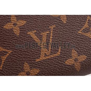 Replica Louis Vuitton Monogram Canvas Zippy Wallet With Rose Leather Zipper Pull 608253