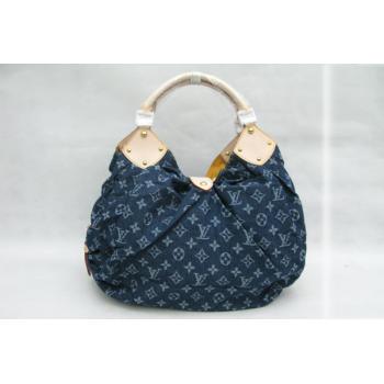 Louis Vuitton Monogram Denim M95145 Canvas Large Ladies Bag