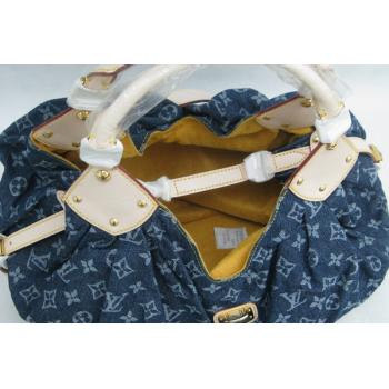 Louis Vuitton Monogram Denim M95145 Canvas Large Ladies Bag