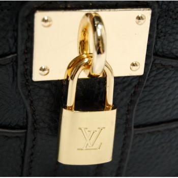 Louis Vuitton Mahina Leather M93175 Black 2way Ladies