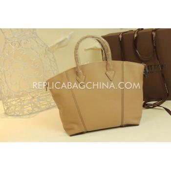 Replica Louis Vuitton Handbag Apricot Calfskin