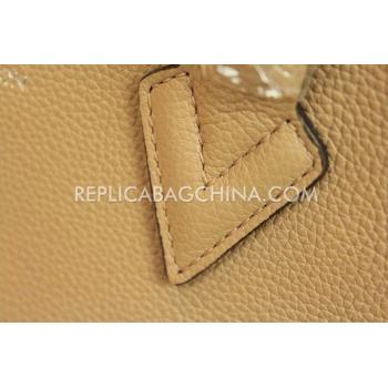 Replica Louis Vuitton Handbag Apricot Calfskin