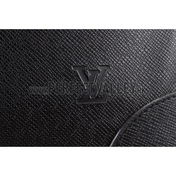 Replica Louis Vuitton Alexander Taiga Leather Black