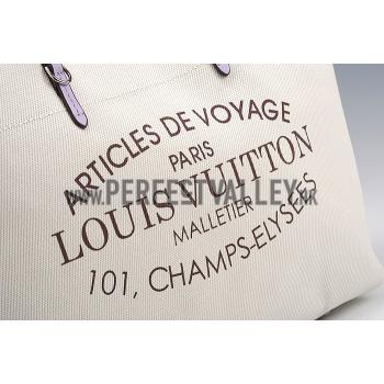 Louis Vuitton Cabas Canvas Bag Lilas 607766