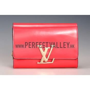 Louis Vuitton Chain Louise Patent Leather Red