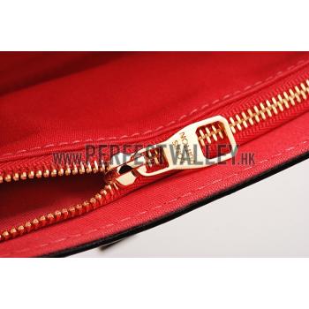 Louis Vuitton Chain Louise Patent Leather Red