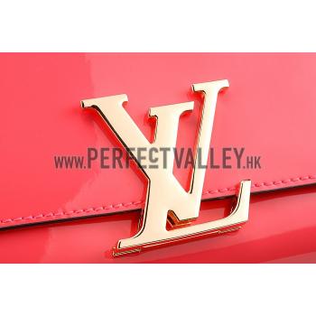 Louis Vuitton Chain Louise Patent Leather Red