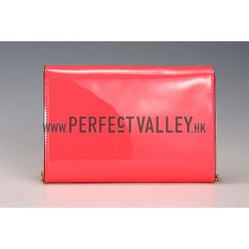 Louis Vuitton Chain Louise Patent Leather Red