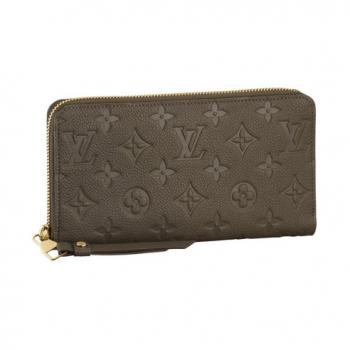 Louis Vuitton Monogram Empreinte M93436 Brown Cow Leather Small Wallet