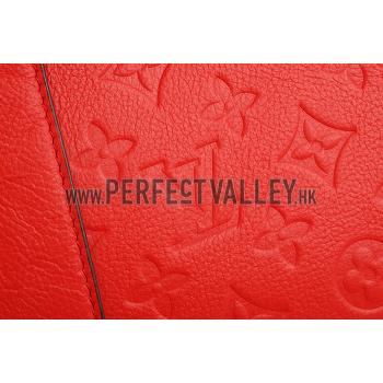 Louis Vuitton Bagatelle Empreinte Red Bag