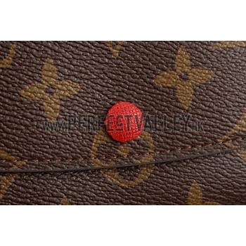 Louis Vuitton Emilie Wallet Chili Red