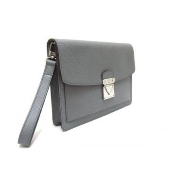 Replica Louis Vuitton Taiga Leather M32592 Grey Small Evening Bag