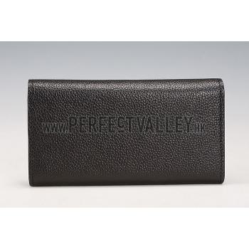 Replica Louis Vuitton Lockme Wallet Black