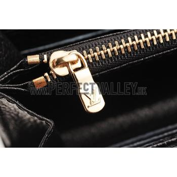 Replica Louis Vuitton Lockme Wallet Black