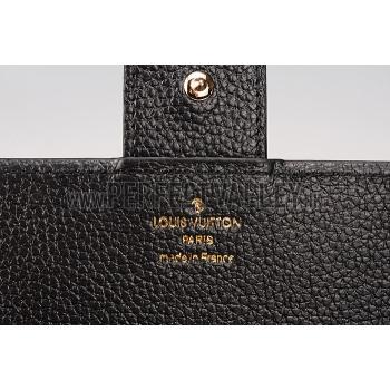 Replica Louis Vuitton Lockme Wallet Black