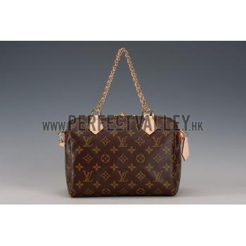 Louis Vuitton Monogram Speedy 25 Bag With Chain Shoulder Strap