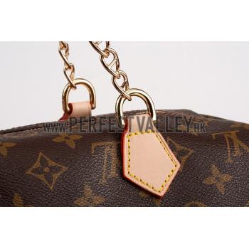 Louis Vuitton Monogram Speedy 25 Bag With Chain Shoulder Strap