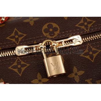 Louis Vuitton Monogram Speedy 25 Bag With Chain Shoulder Strap