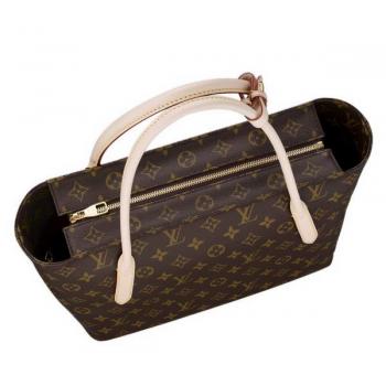 Replica Cheap Louis Vuitton Monogram Canvas M40608 Cow Leather Medium Ladies Bag