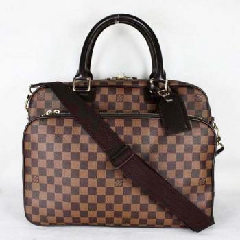 Replica Louis Vuitton Damier Canvas N23252 Brown Large Unisex Handbags