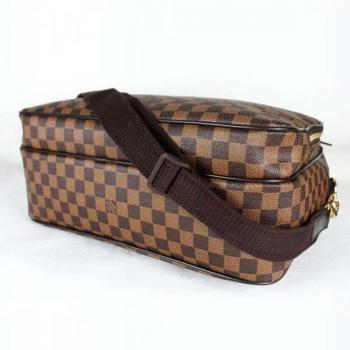 Replica Louis Vuitton Damier Canvas N23252 Brown Large Unisex Handbags