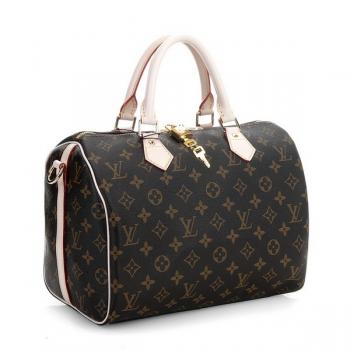 Louis Vuitton Monogram Canvas M40391 Brown Cow Leather Ladies Bags