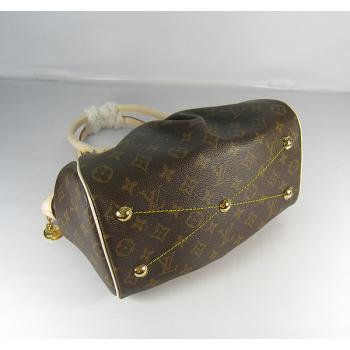 Louis Vuitton Monogram Canvas M40143 Brown Cow Leather Cross Body Bag