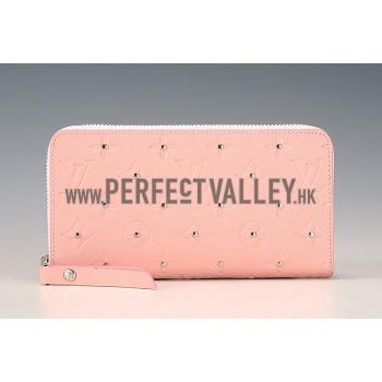 Cheap Louis Vuitton Empreinte Zippy Wallet With Studs Light Pink