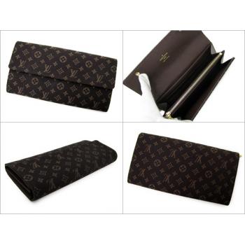 Louis Vuitton Monogram Mini Lin M95234 Coffee Canvas Wallet