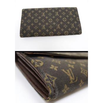 Louis Vuitton Monogram Mini Lin M95234 Coffee Canvas Wallet