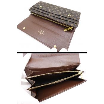 Louis Vuitton Monogram Mini Lin M95234 Coffee Canvas Wallet