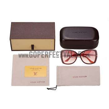 Replica Louis Vuitton Petal Motif Orange Frame Sunglasses 308116