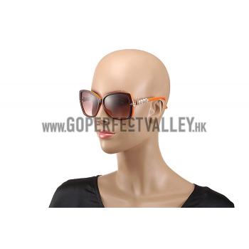 Replica Louis Vuitton Petal Motif Orange Frame Sunglasses 308116