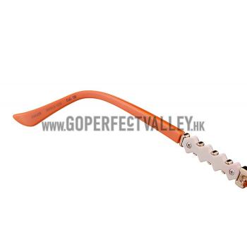 Replica Louis Vuitton Petal Motif Orange Frame Sunglasses 308116