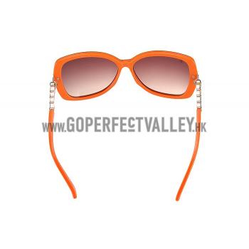 Replica Louis Vuitton Petal Motif Orange Frame Sunglasses 308116