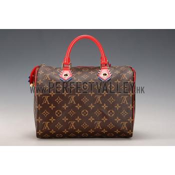 Louis Vuitton Monogram Totem Speedy Flamingo