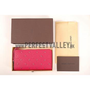 Louis Vuitton Empreinte Zippy Wallet With Studs Pink